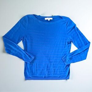 LOFT Royal Blue Boat Neck Top